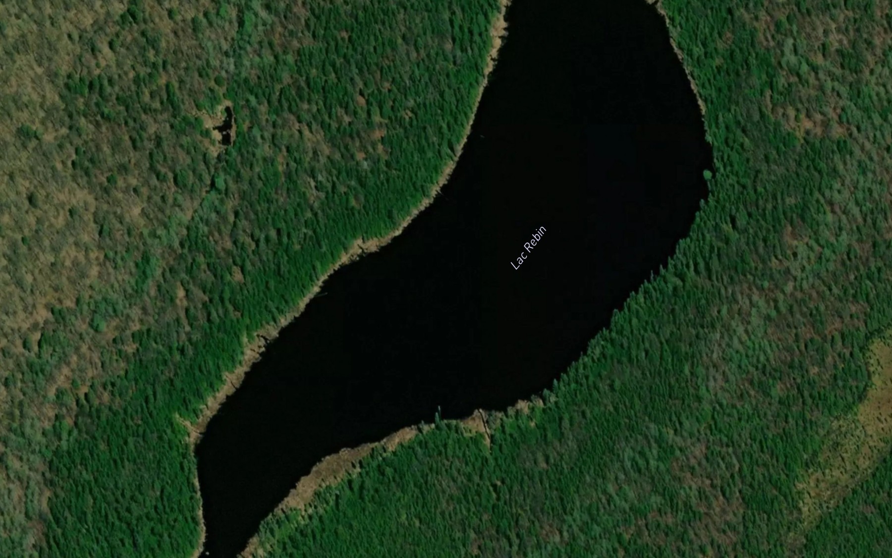 Satellite map of the Lac Rebin
