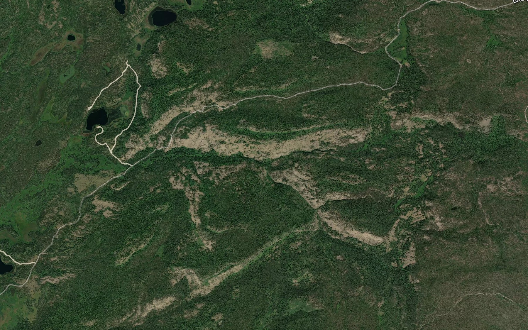 Satellite map of the North Fork North Boone Creek