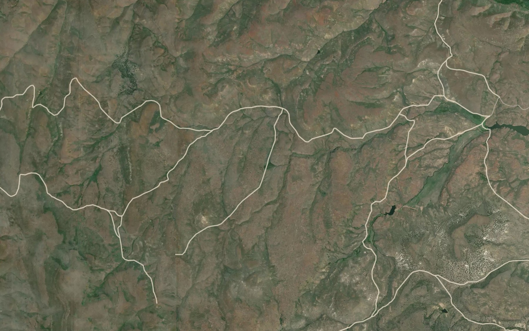 Satellite map of the Little Juniper Spring