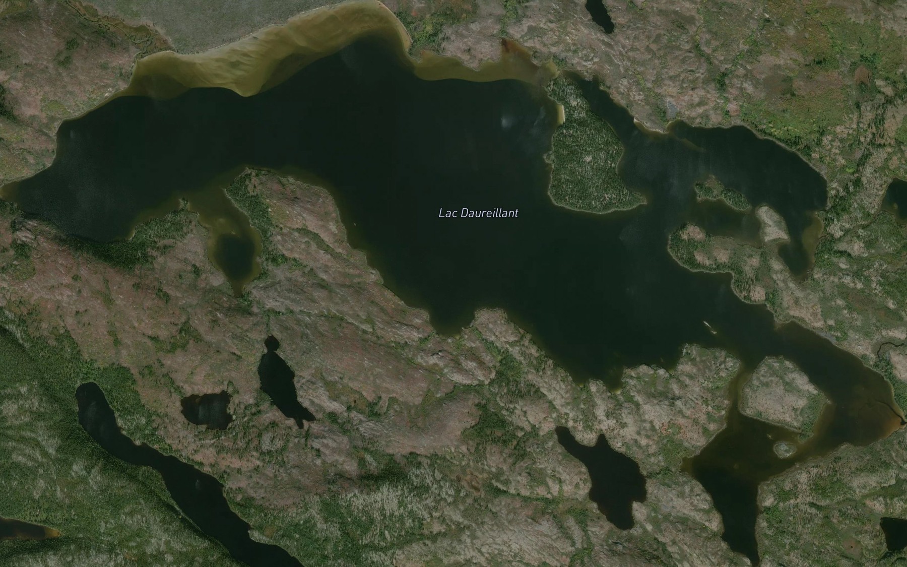 Satellite map of the Lac Daureillant