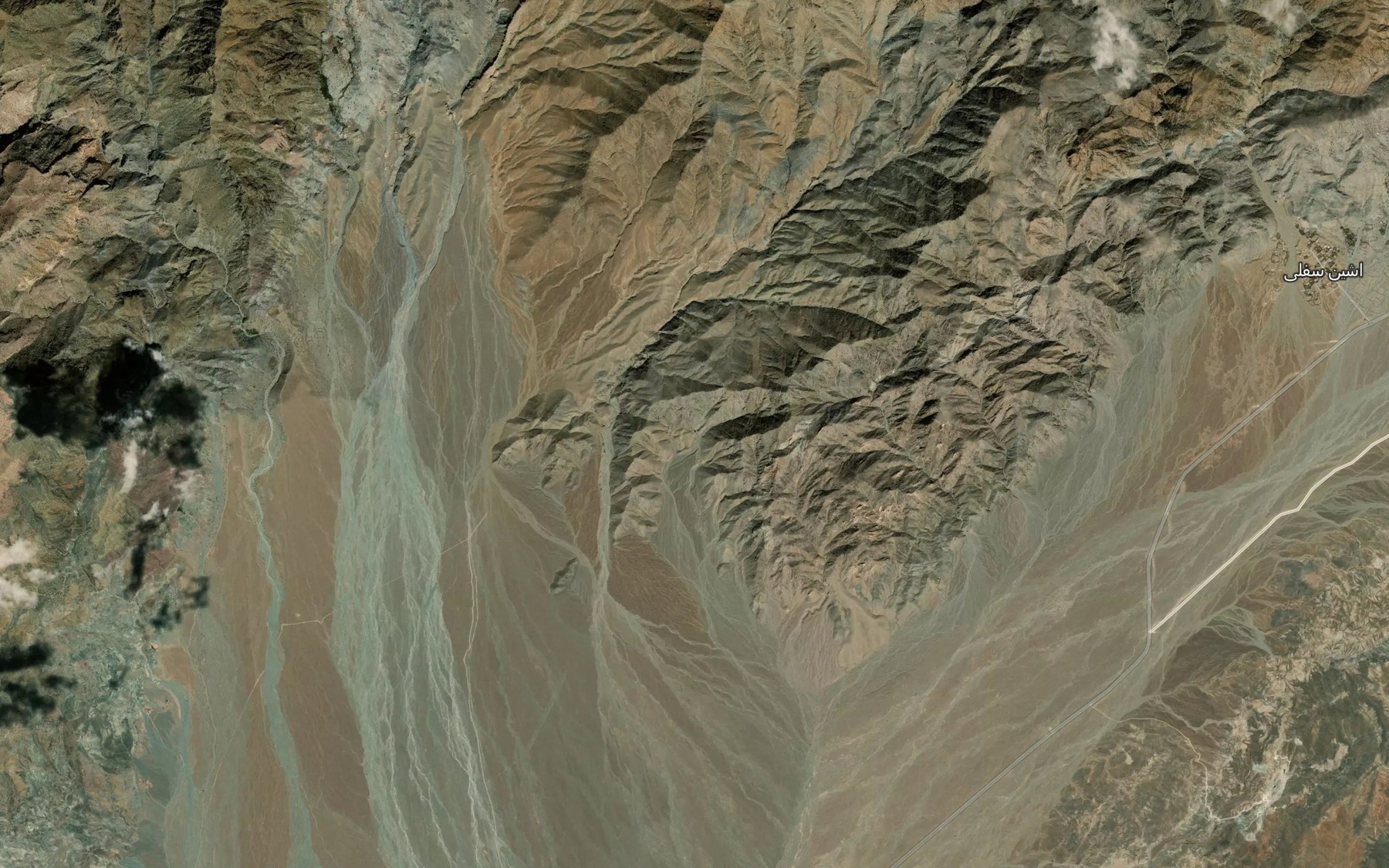 Satellite map of the Cheshmeh-ye Kalharb