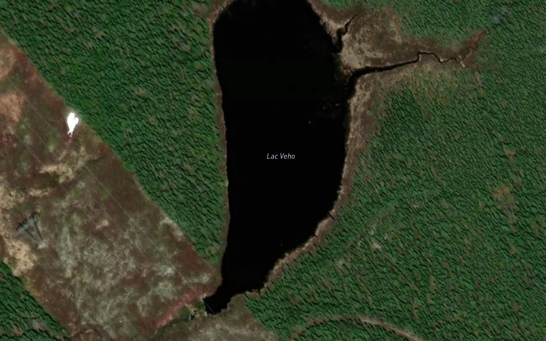 Satellite map of the Lac Veho