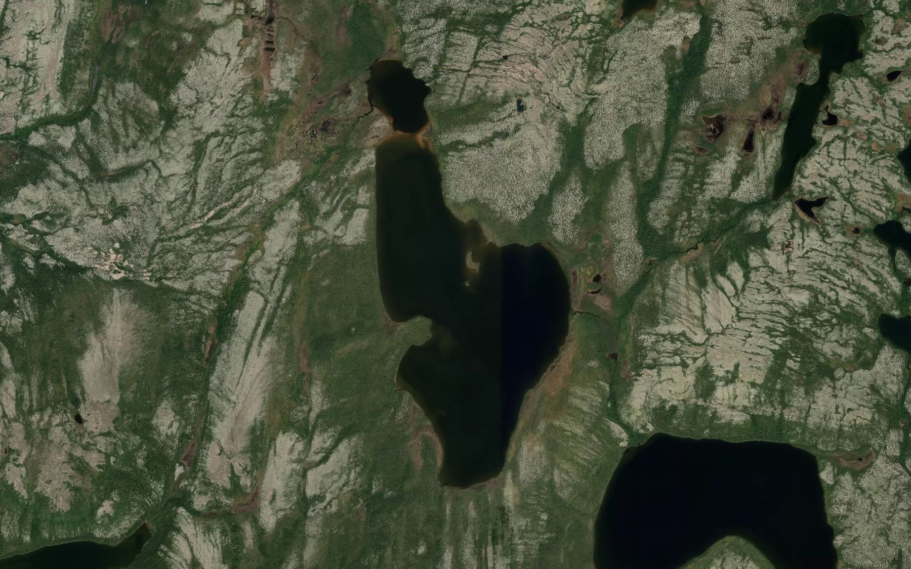 Satellite map of the Lac Boule de Neige