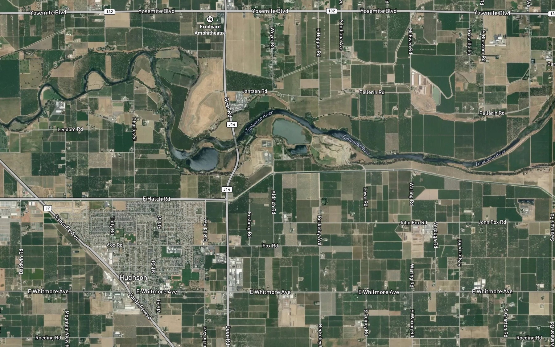 Satellite map of the Ceres Main Canal