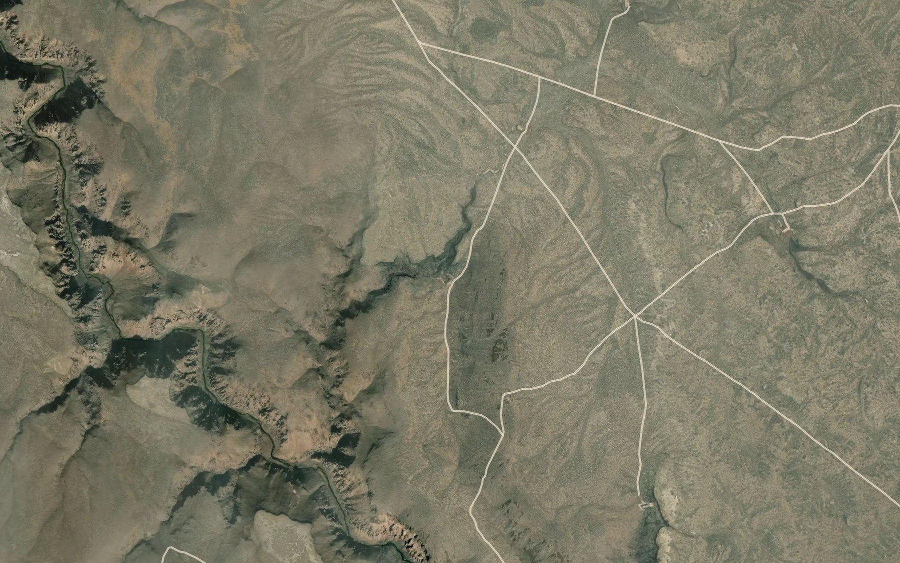 Satellite map of the Coyote Hole Reservoir