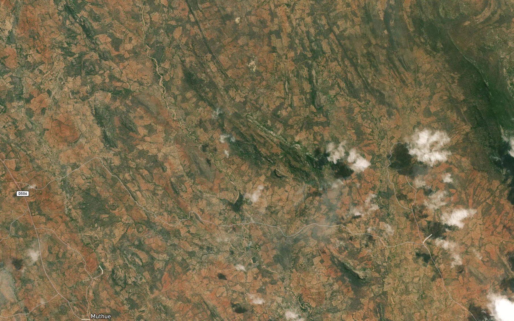Satellite map of the Kwa Mwangela
