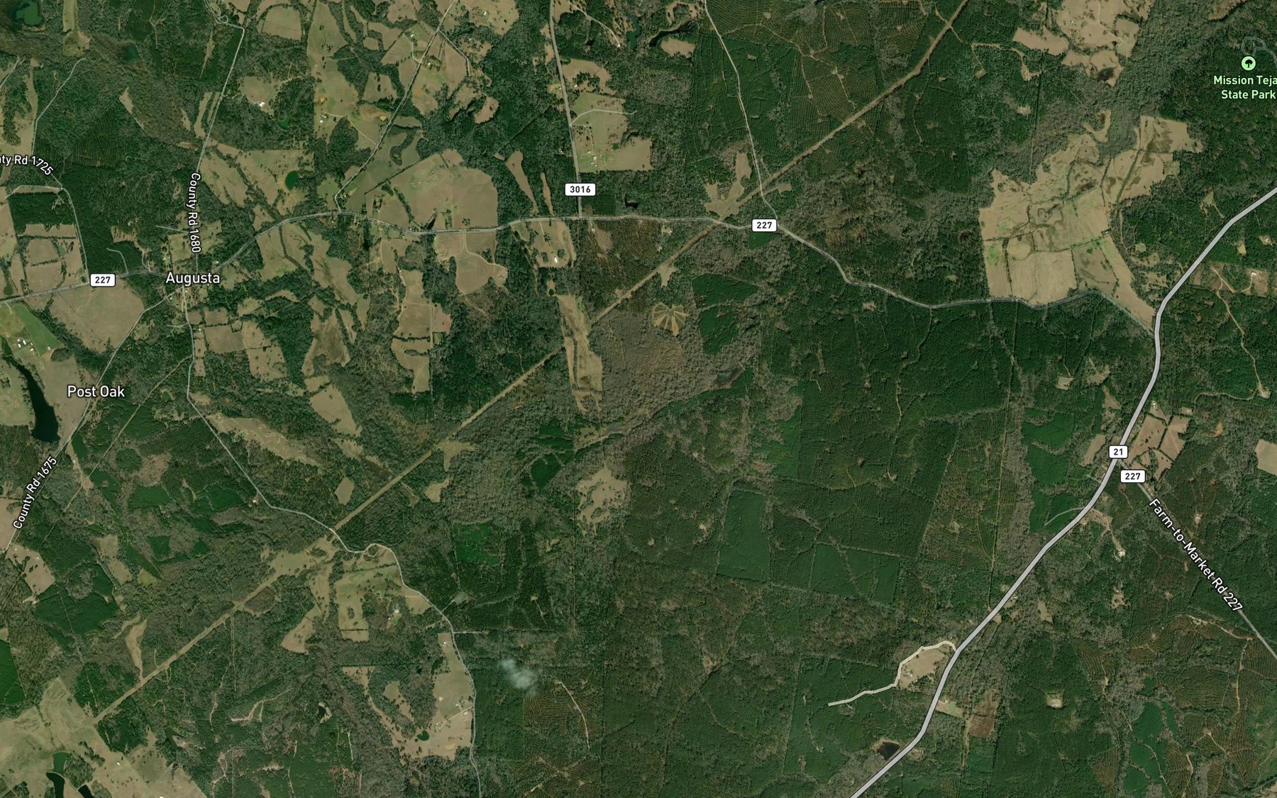 Satellite map of the Moore Branch