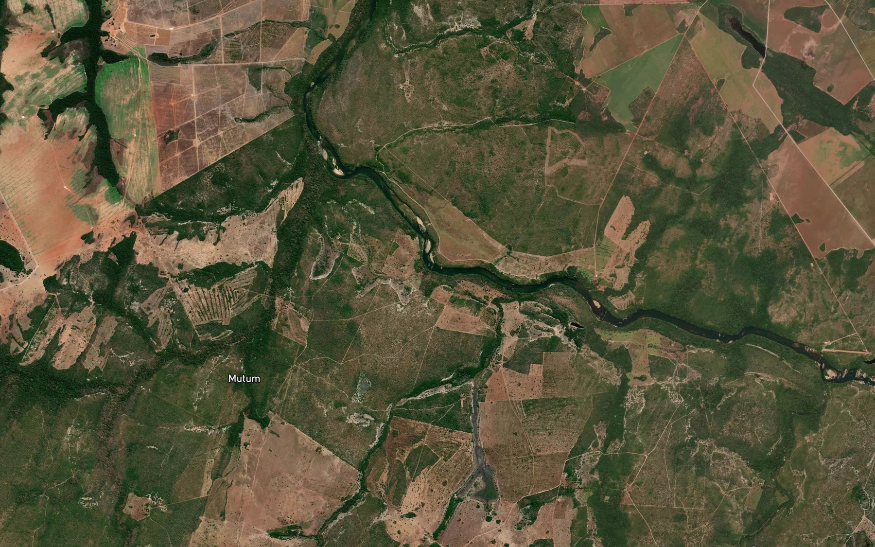 Satellite map of the Corrego Agua Bonita