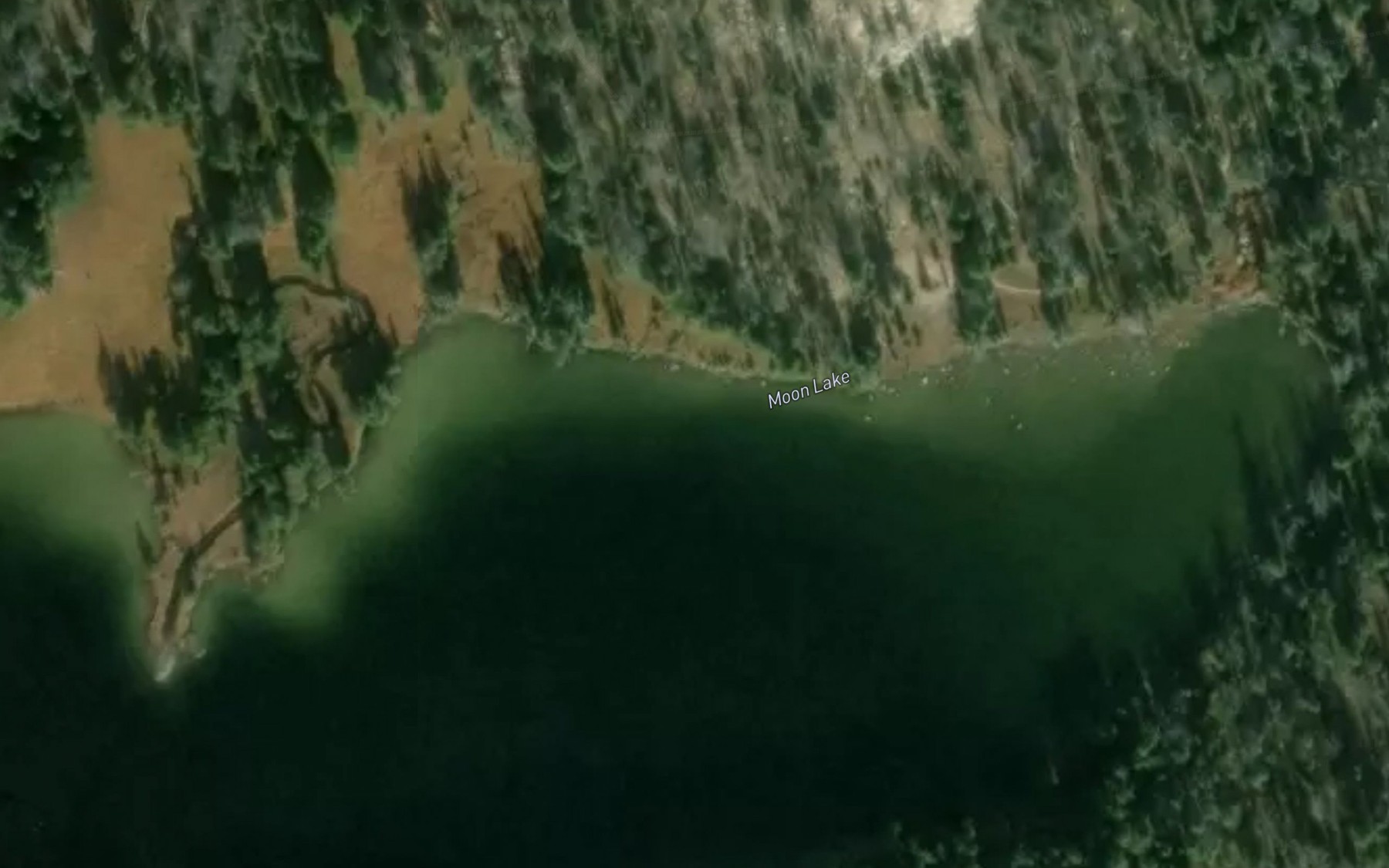 Satellite map of the Moon Lake