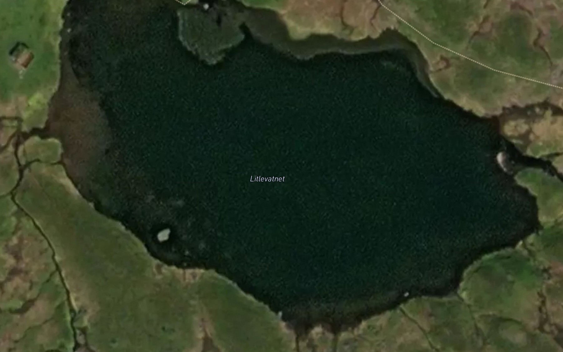 Satellite map of the Hundavatnet