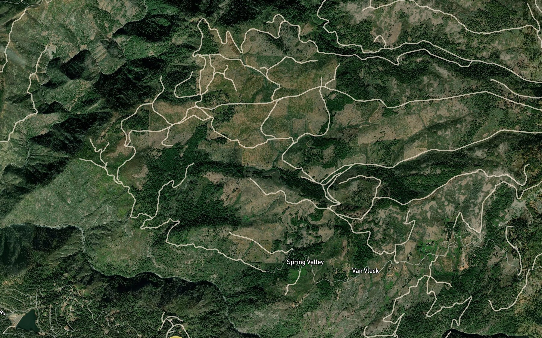 Satellite map of the Little Soldier Creek