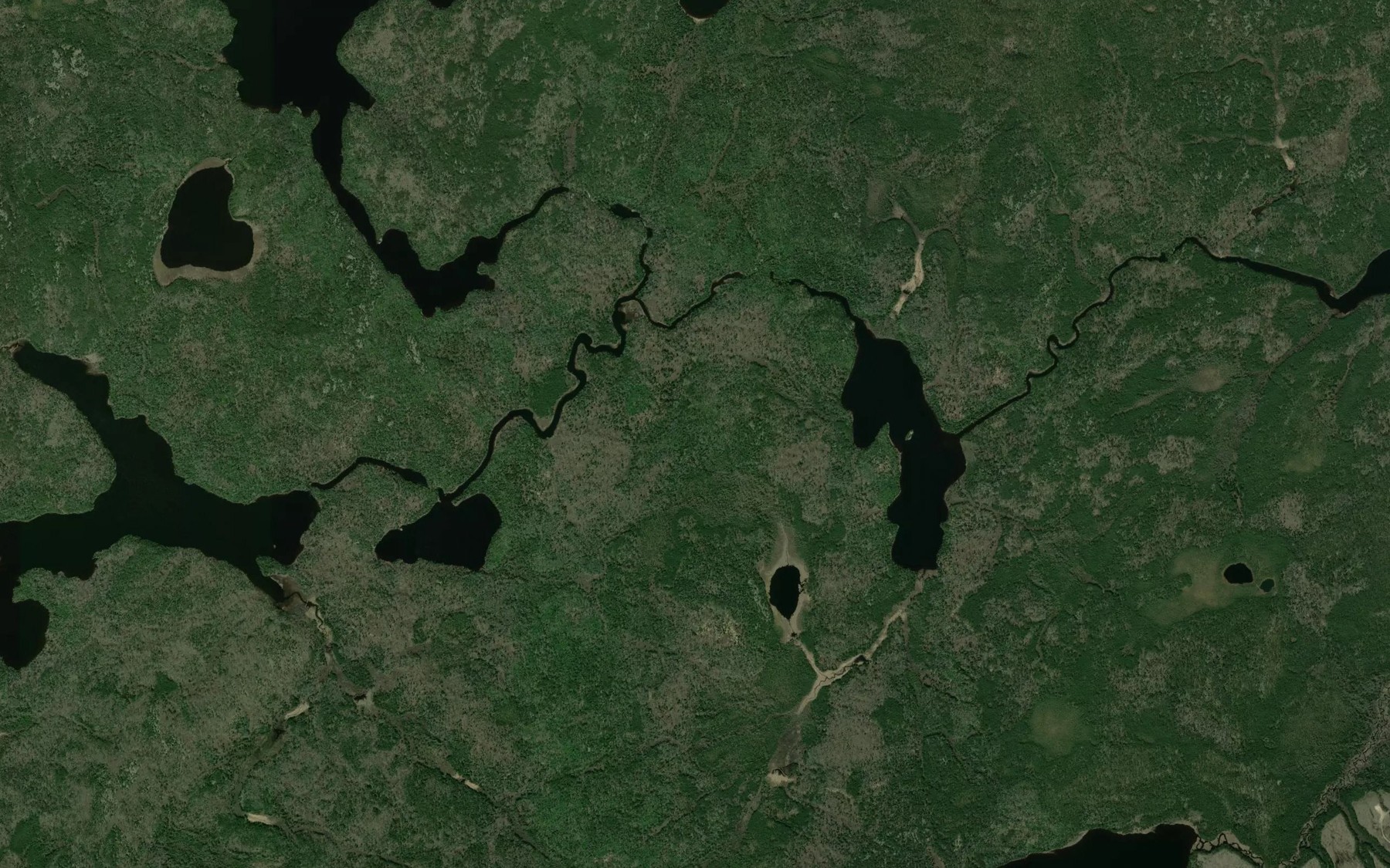 Satellite map of the Ragged Wood Creek