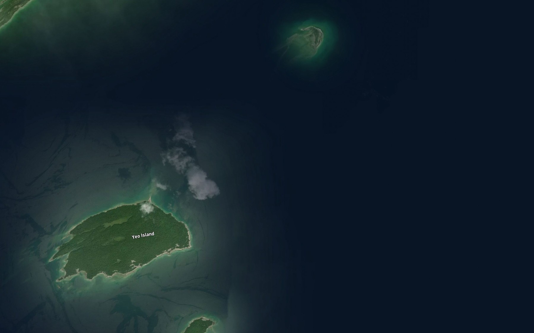 Satellite map of the James Reef