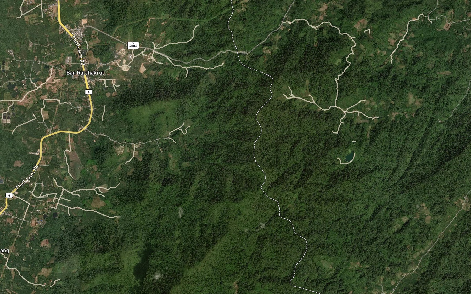 Satellite map of the Nam Tok Ton Phet