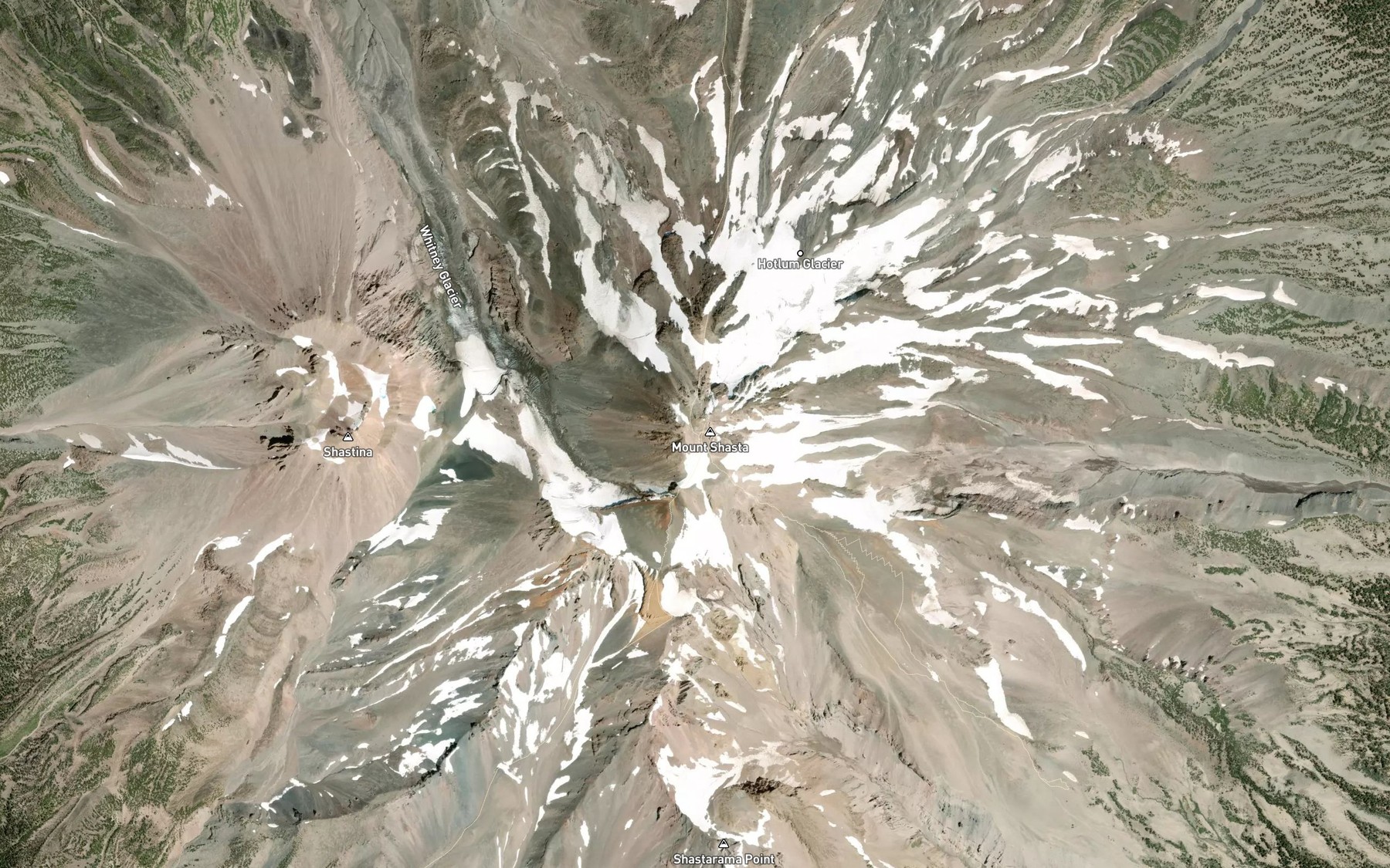 Satellite map of the Sulphur Springs