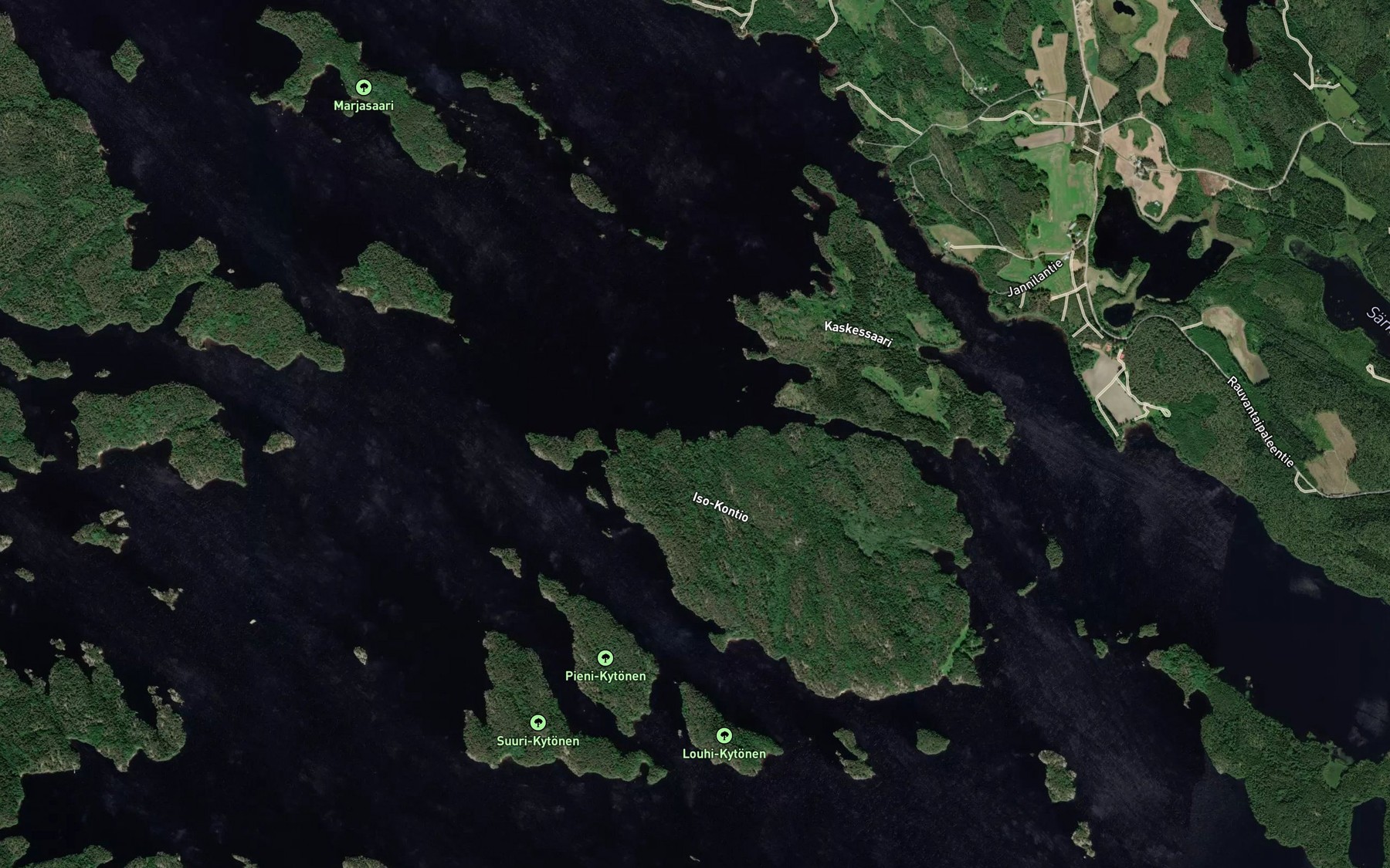 Satellite map of the Tuomikaarre