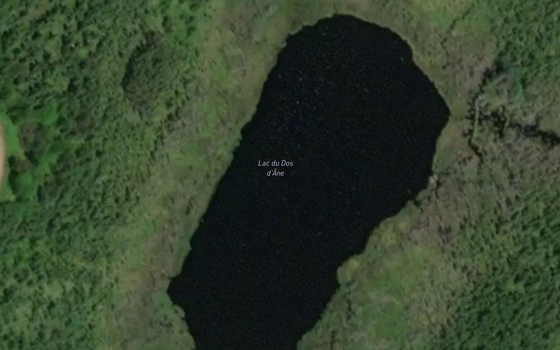 Satellite map of the Lac du Dos d'Ane
