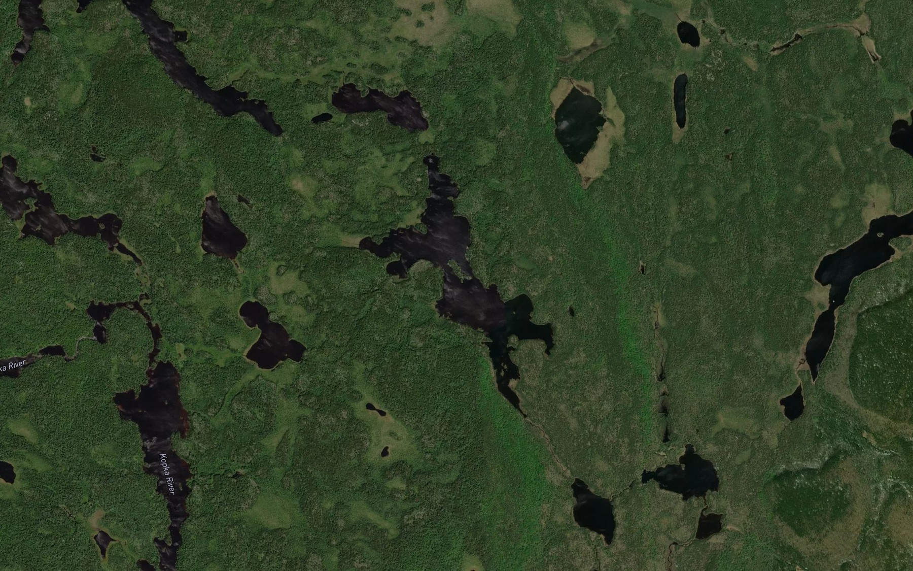 Satellite map of the McIntyre Lake