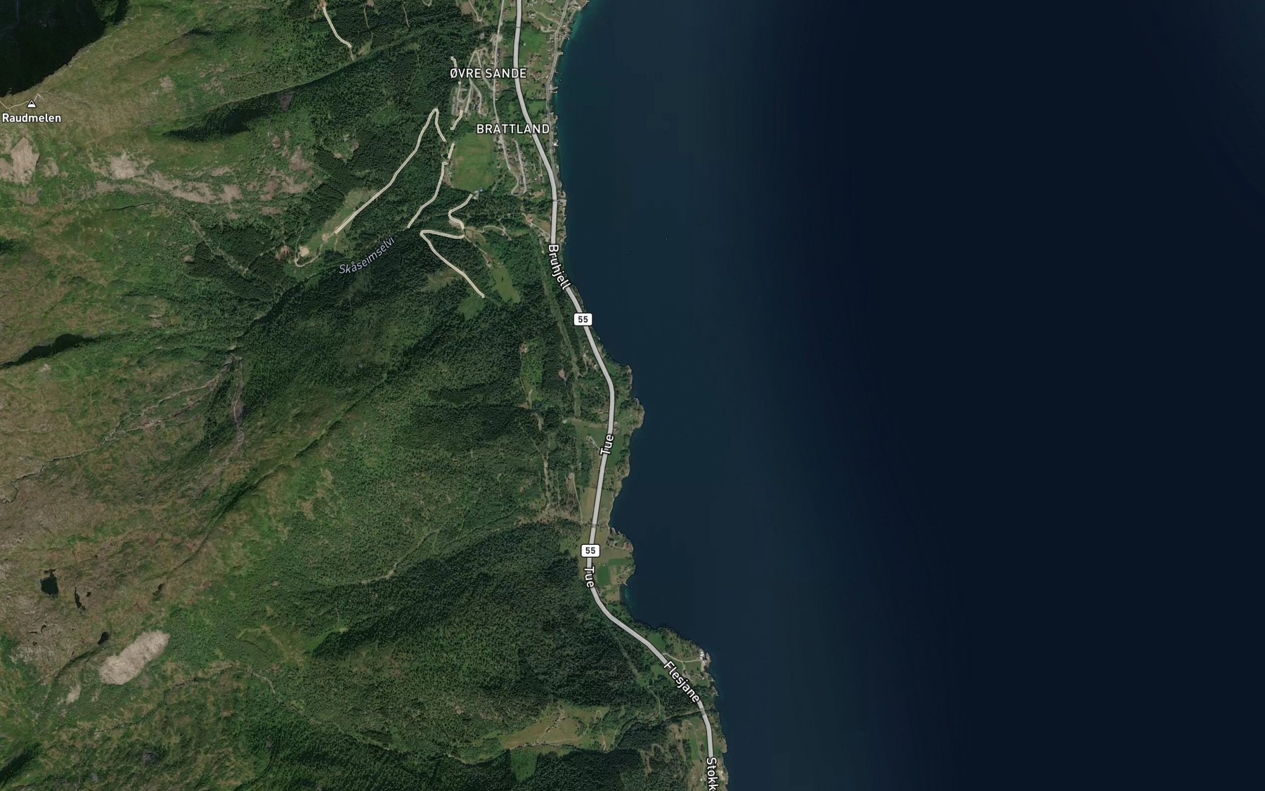 Satellite map of the Sandvikiviki