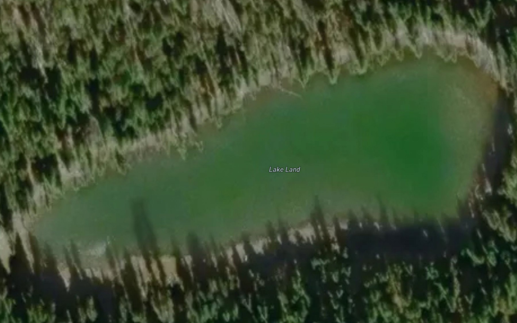 Satellite map of the Lake Land
