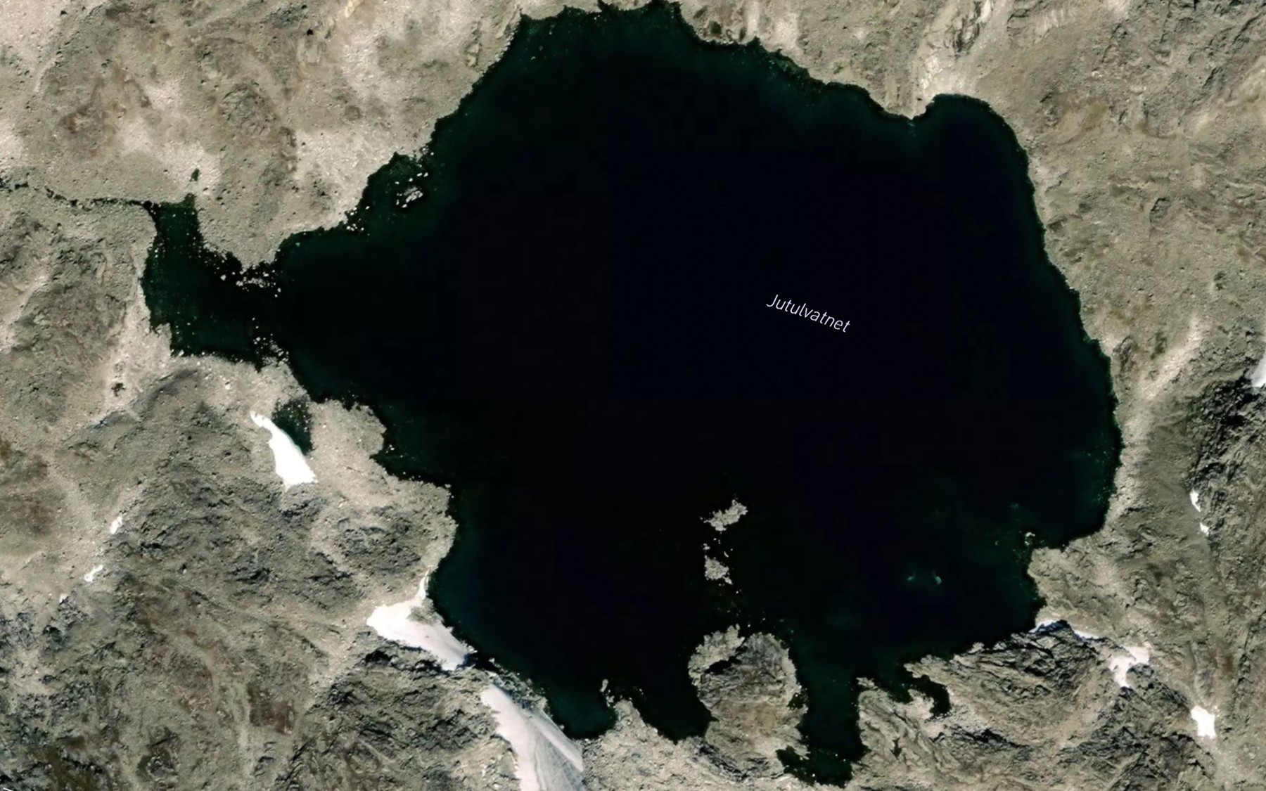 Satellite map of the Jutulvatnet