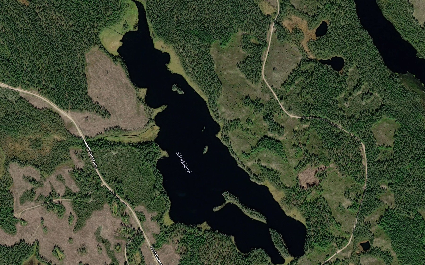 Satellite map of the Sarkijarvi