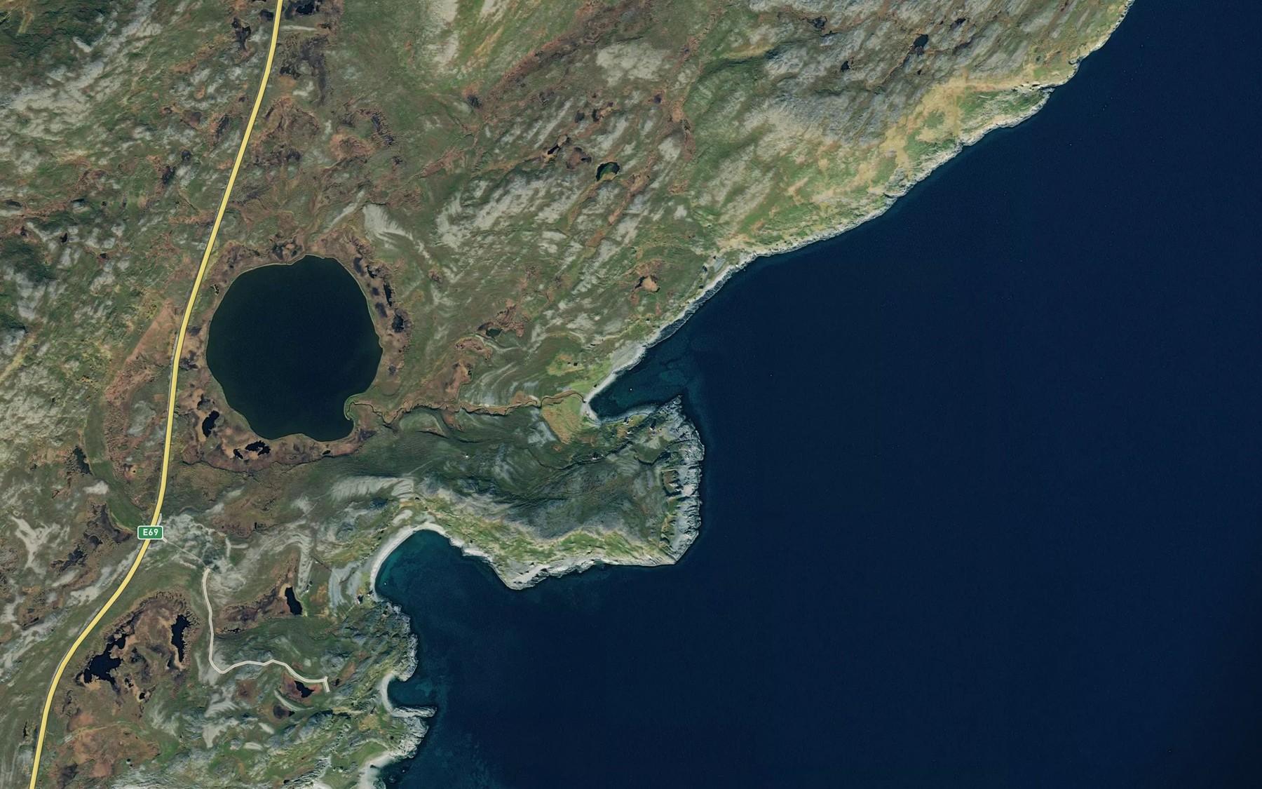 Satellite map of the Ytter-Rasskeila