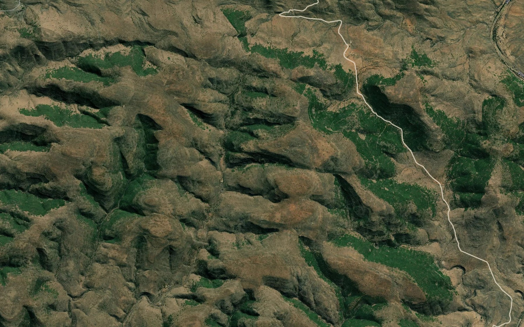 Satellite map of the Turksvykloof