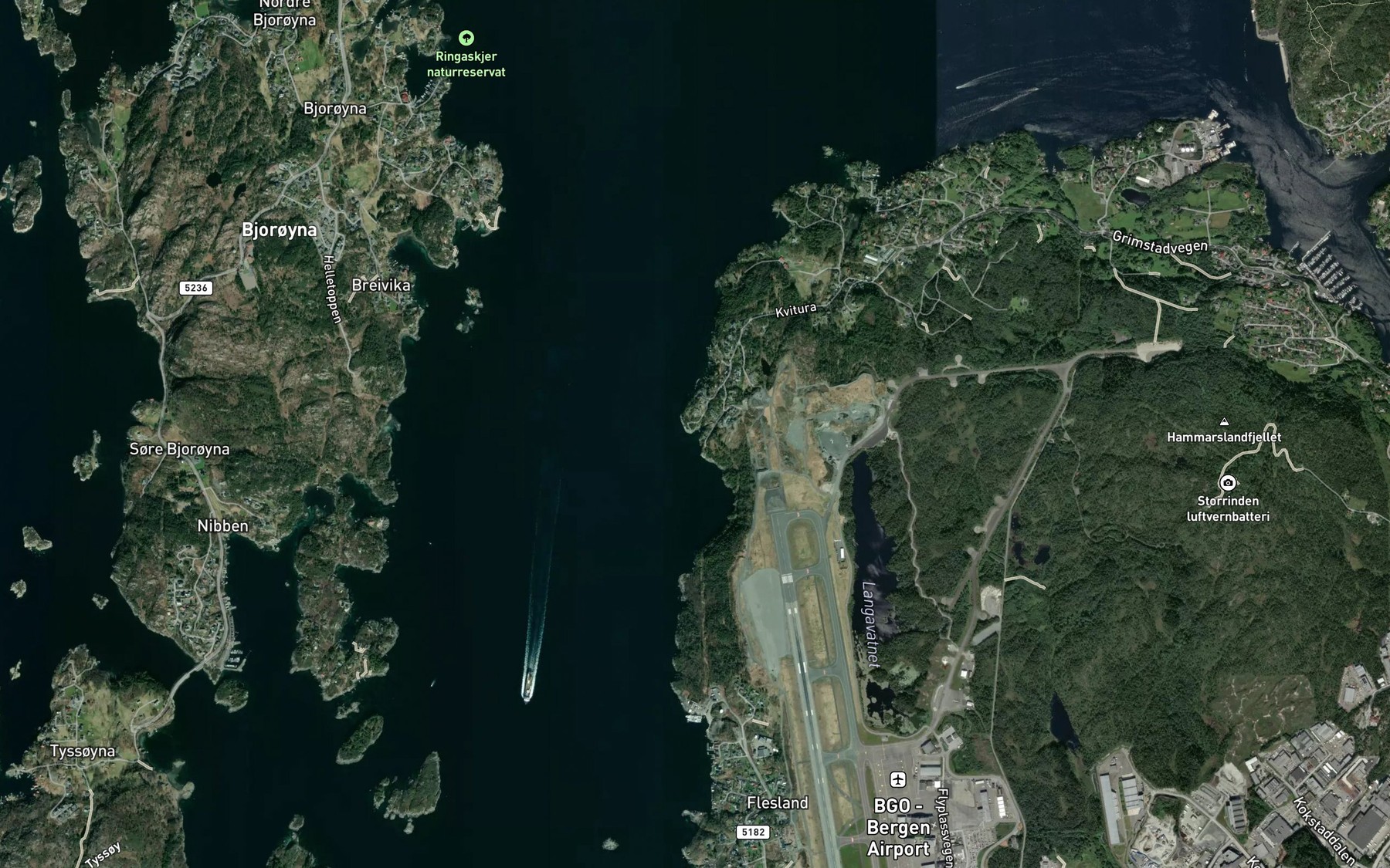 Satellite map of the Kvitursvika