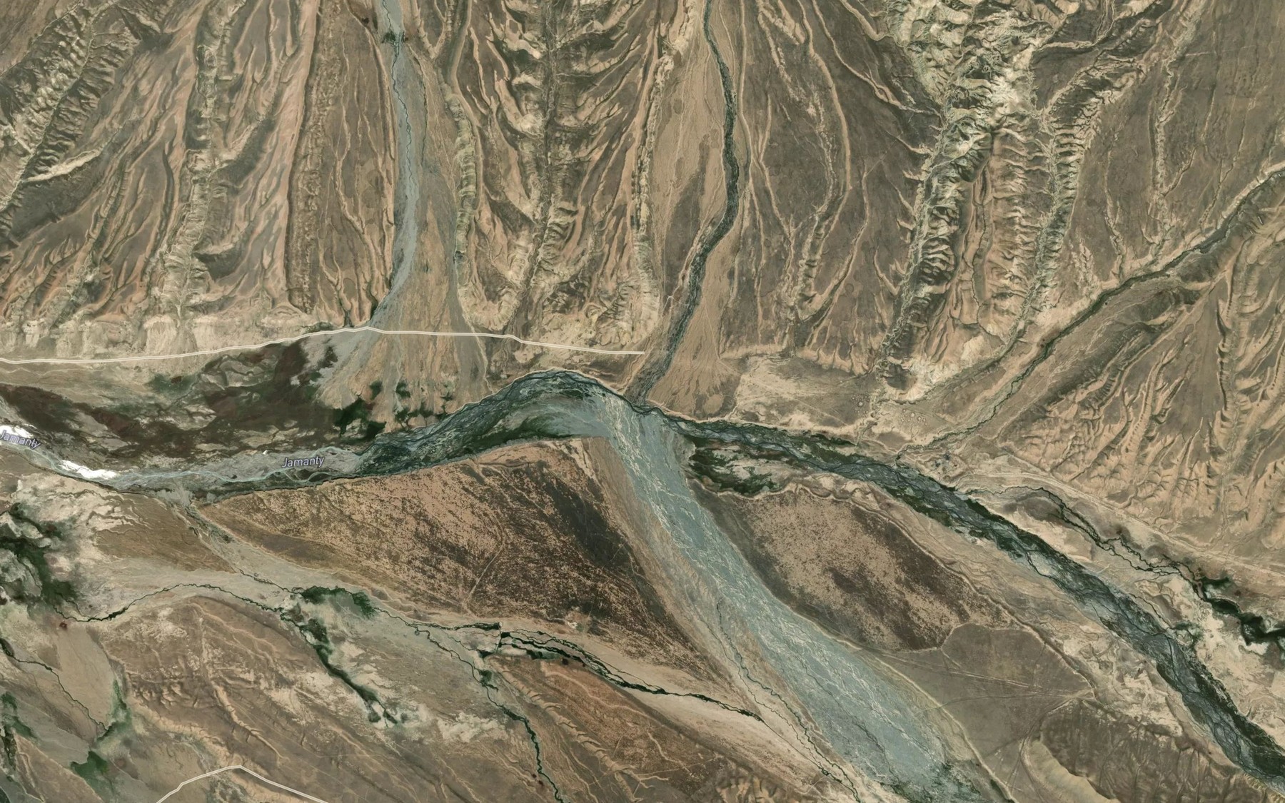 Satellite map of the Ucharcha
