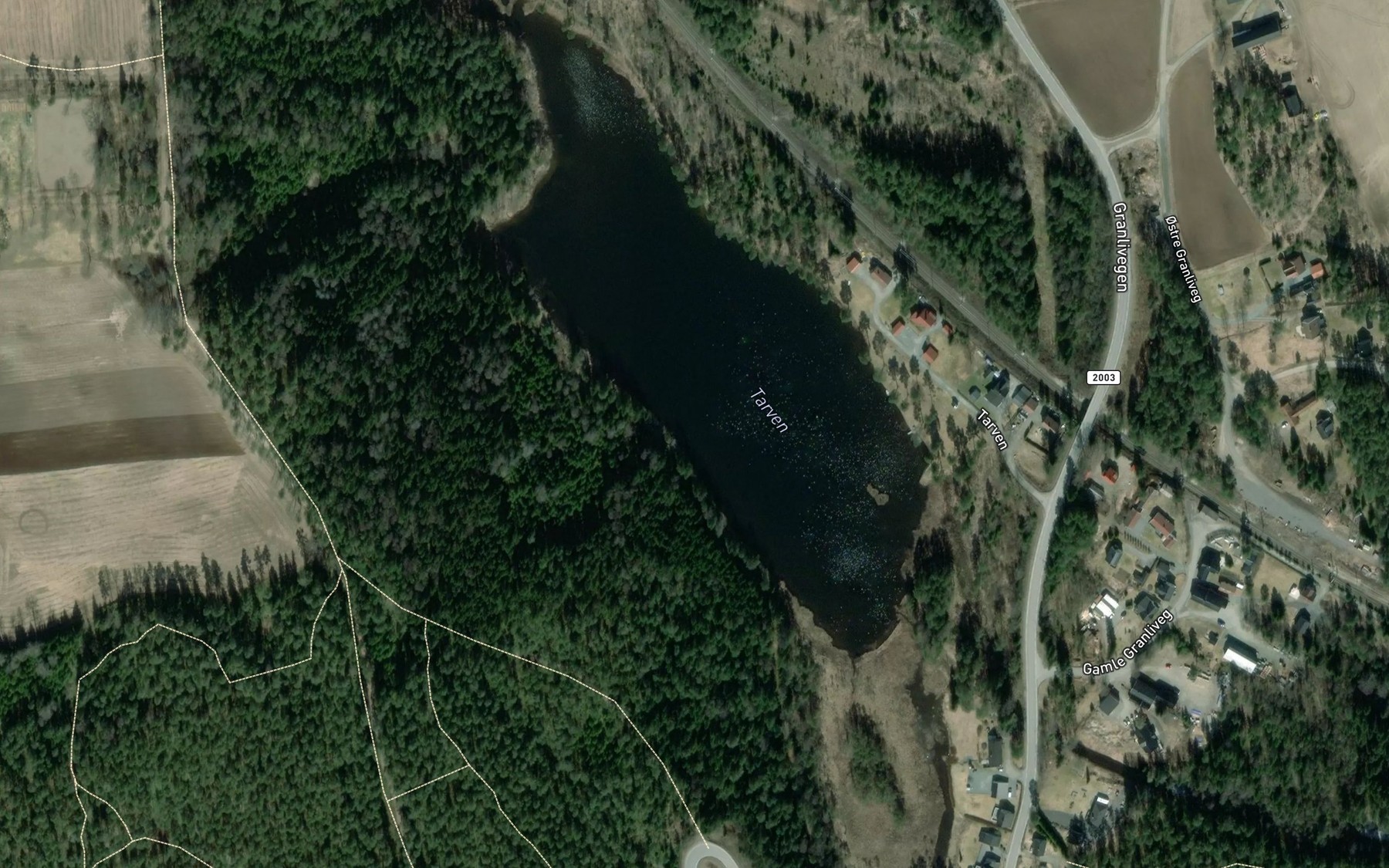 Satellite map of the Tarven