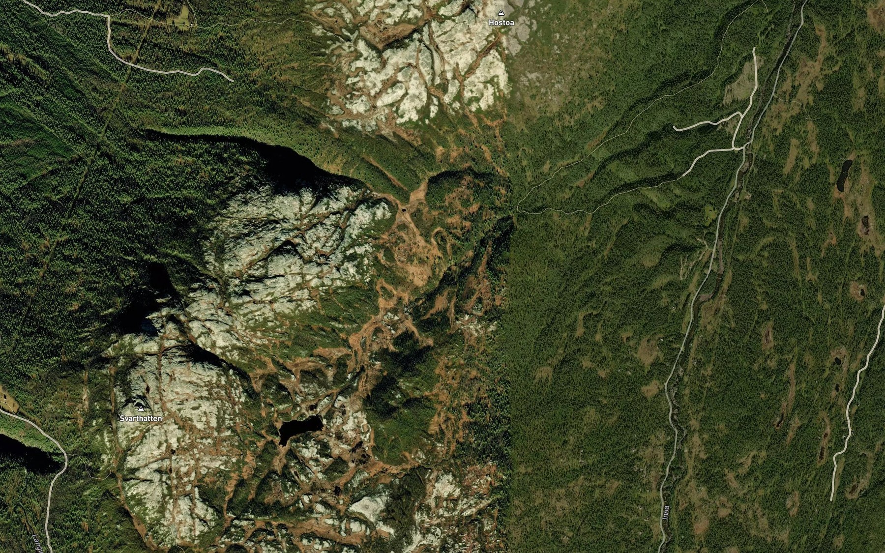 Satellite map of the Kristendalsbekken