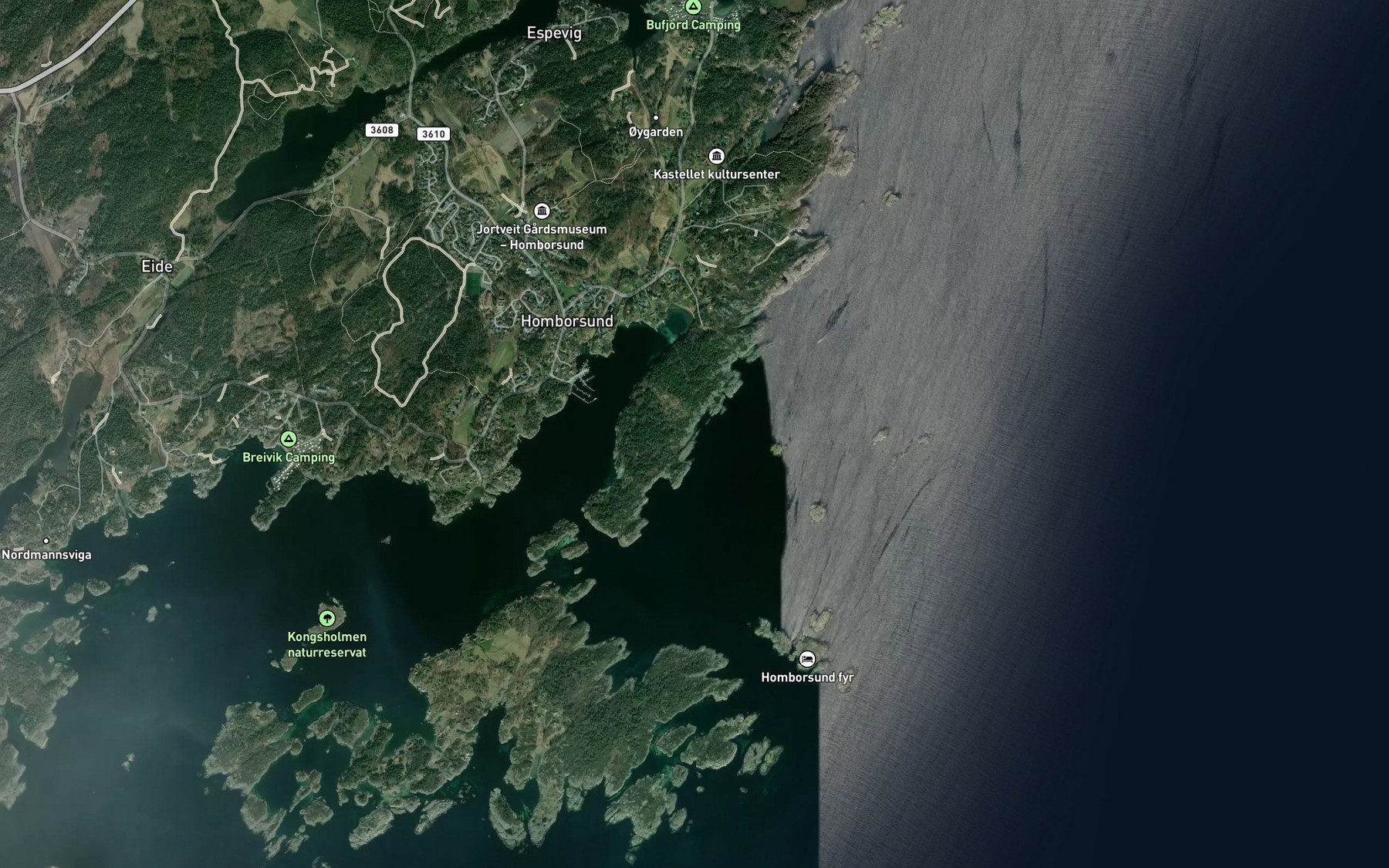 Satellite map of the Lillehavn