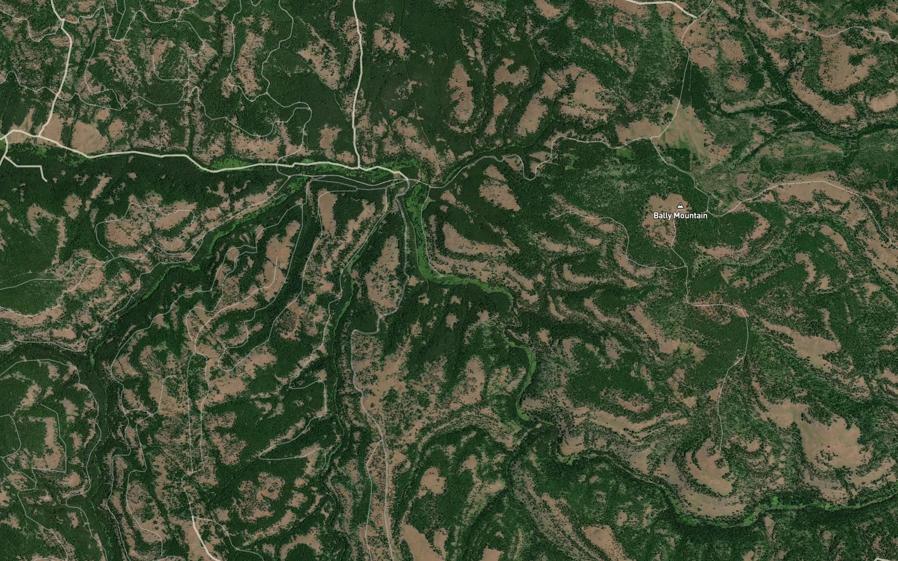 Satellite map of the Meadow Spring