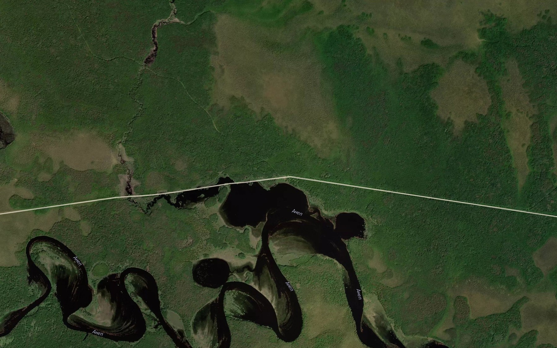 Satellite map of the Kul'ma