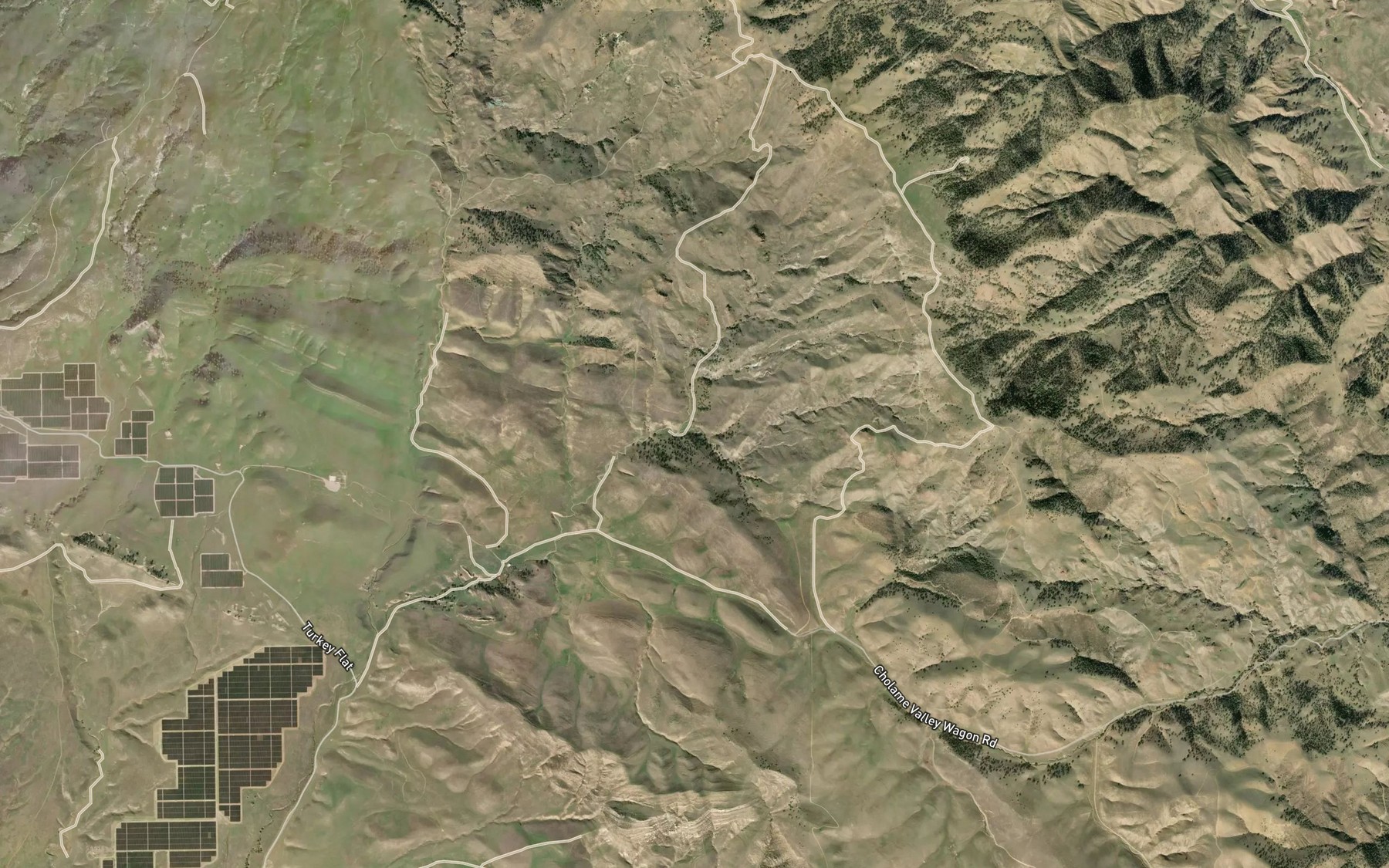 Satellite map of the Little Tiger Spring