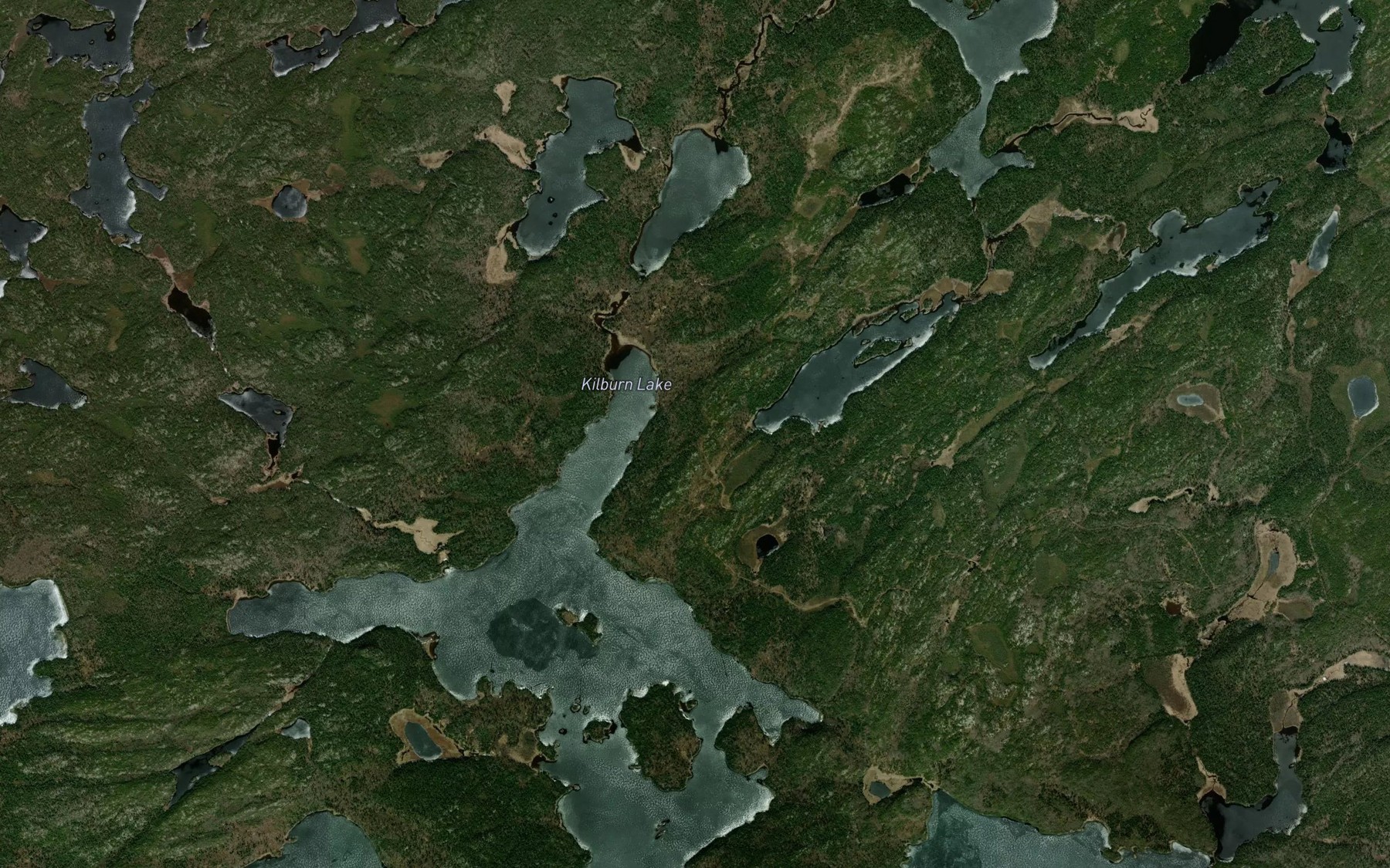 Satellite map of the Leano Creek