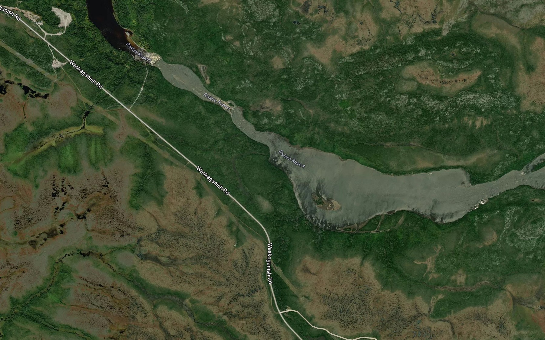 Satellite map of the Ruisseau Kauchipascheyach