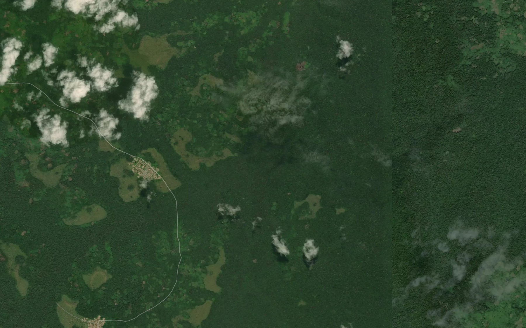 Satellite map of the Kitwa