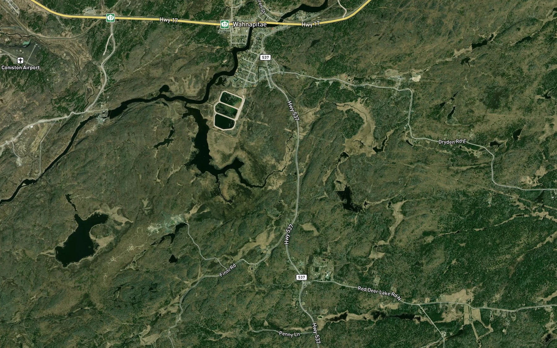 Satellite map of the Doctor Creek