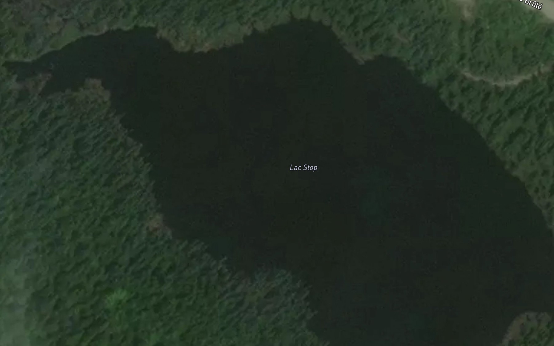 Satellite map of the Lac Stop