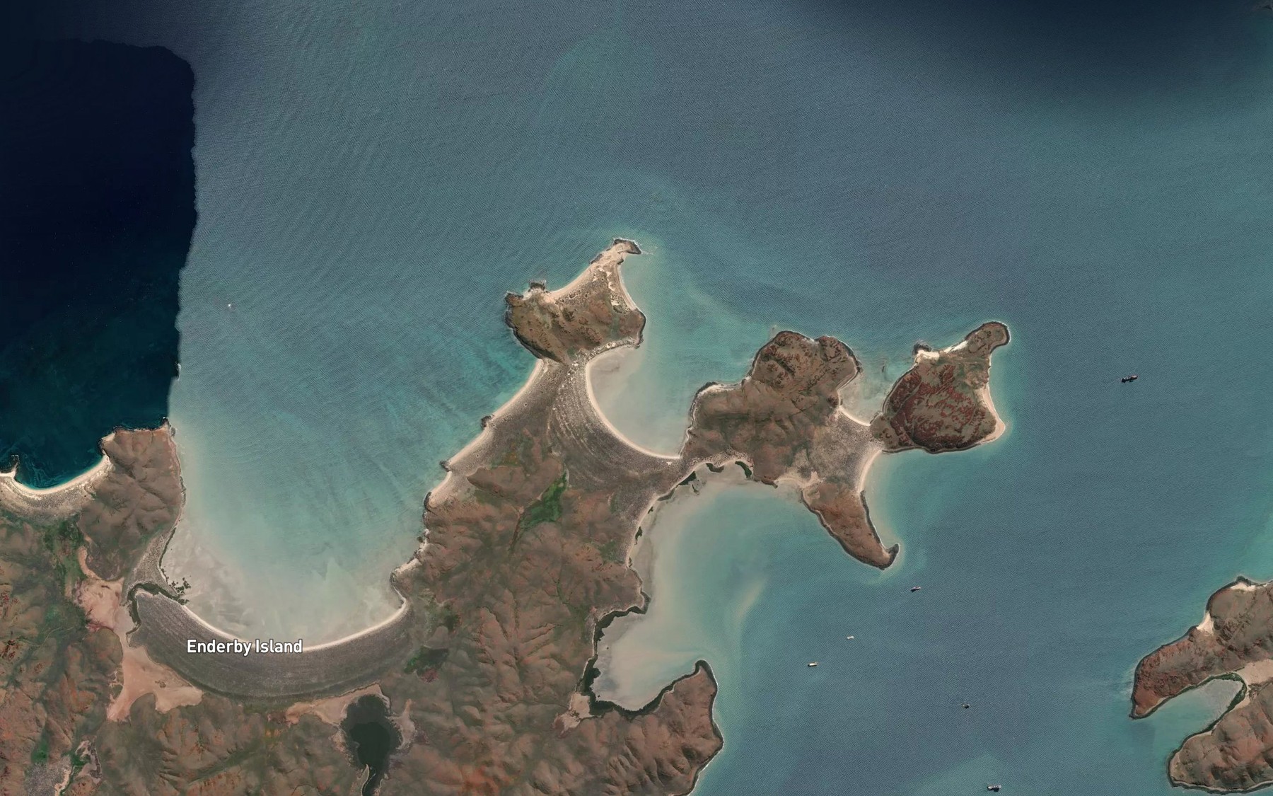 Satellite map of the David Bay