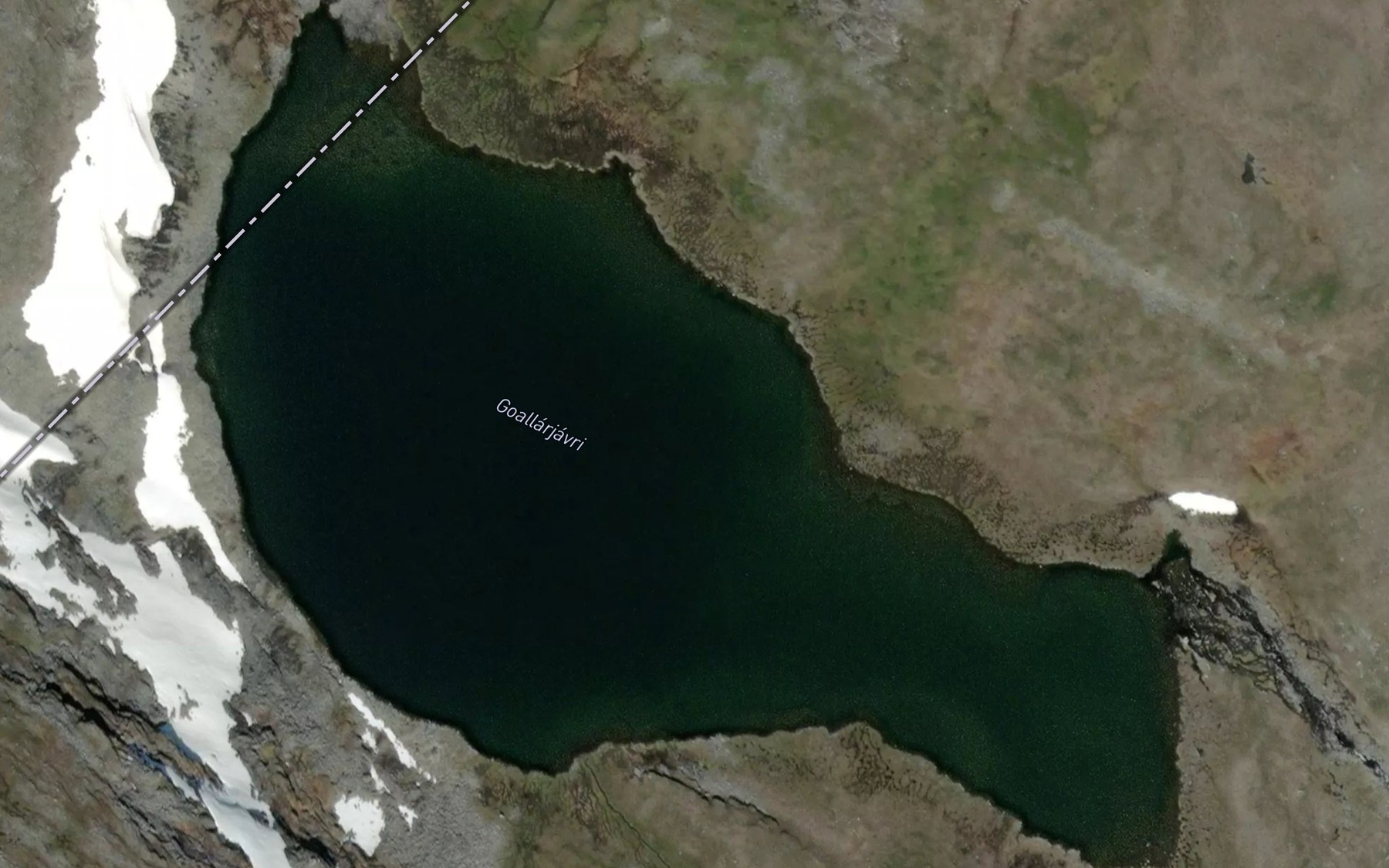Satellite map of the Goallarjavri