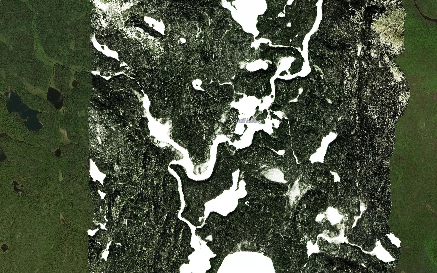 Satellite map of the Florence River