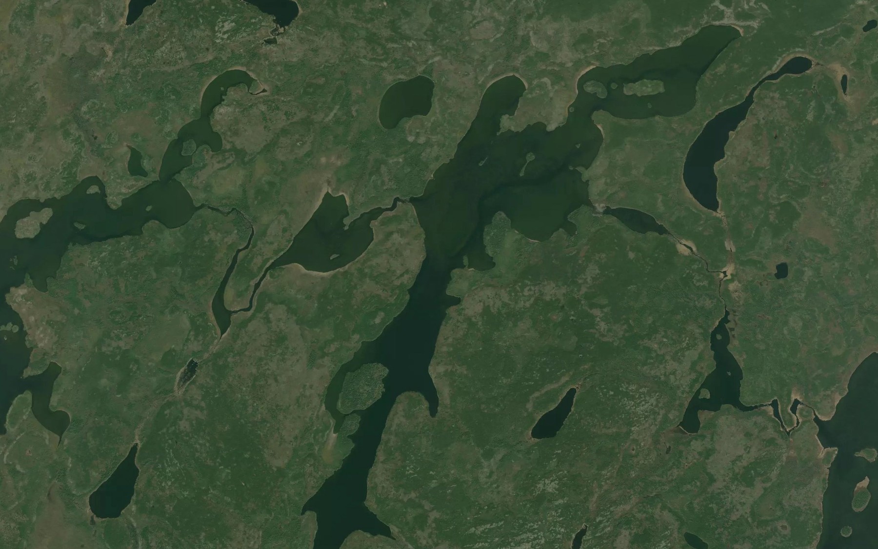 Satellite map of the Robert Millar Lake