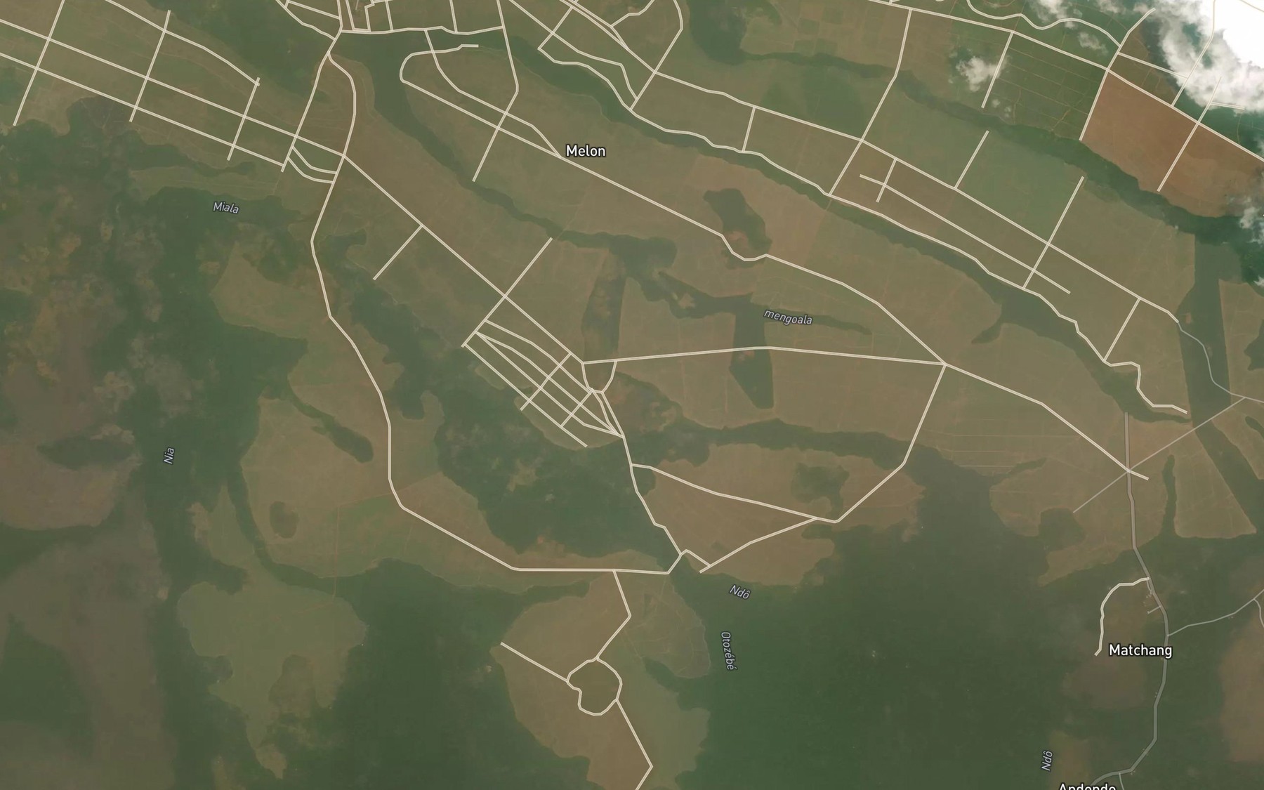 Satellite map of the Otozebe