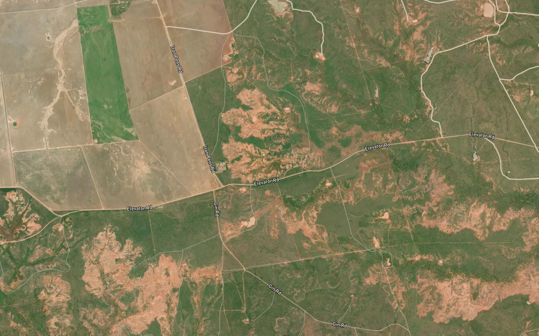 Satellite map of the D Camp Lake