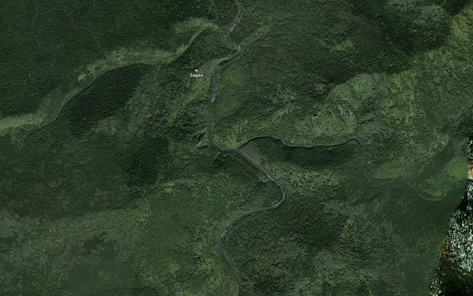 Satellite map of the Uzas