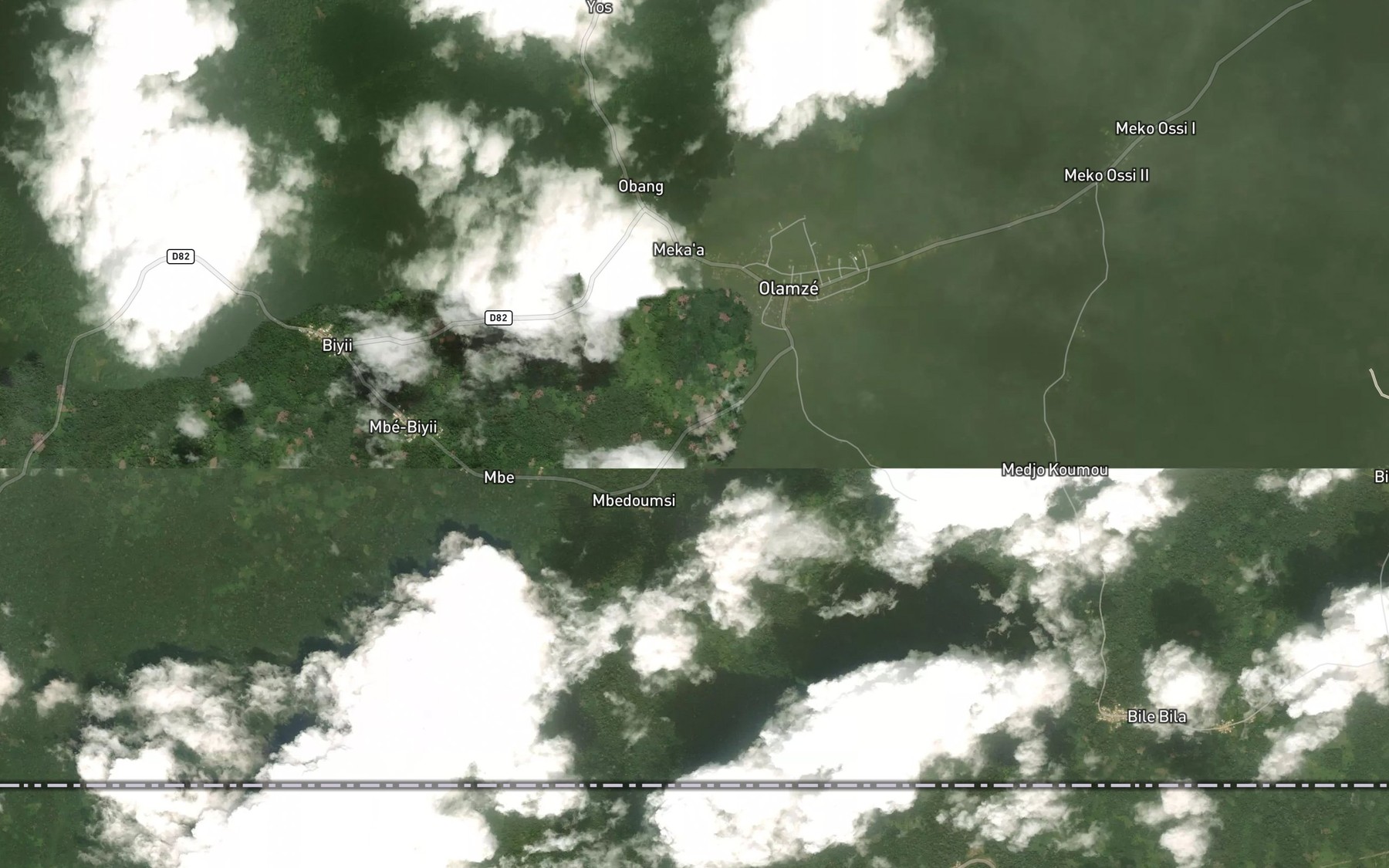 Satellite map of the Amvila