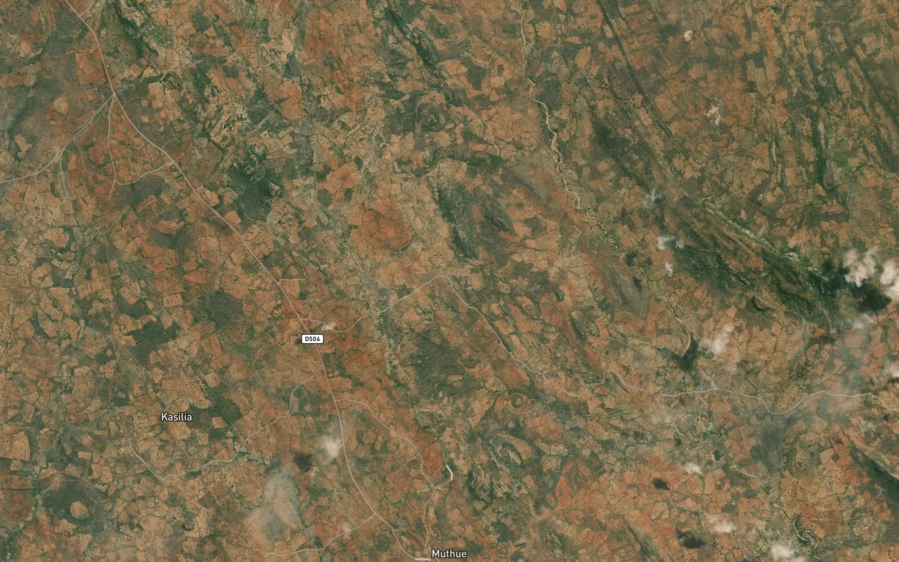 Satellite map of the Thonoa Dam